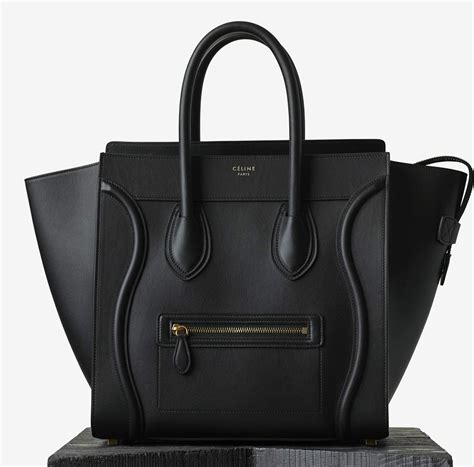 celine luggage black white|celine luggage tote price.